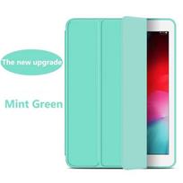 PU Leather Case For iPad Pro 12.9 11 2021 2020 Smart Cover For iPad 10.2 7/8/9th Generation Mini 6 5 Air 4 3 2 1 iPad 2017 iPad 234 mėtų žalios spalvos