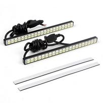 Posūkio signalo indikatorius automobilio LED dienos žibintų šviesos šaltinis DC 12V 42 LED lustai 2 vnt baltos gintaro spalvos DRL