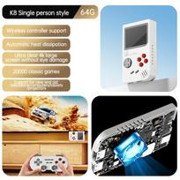K8 vienos sistemos TV žaidimų aparatas „Double Fight 3D Large PSP“ atviro kodo „Arcade 4K Wireless 2.4G Refrigeration Wind“ Monolever 64g