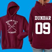 Unisex DžemperisTeen Wolf Džemperis Beacon Hills Lakroso Džemperis Stilinski 24 Retro Teen Wolf Džemperis su gobtuvu Lahey McCall Hale Teen Wolf Džemperiai L