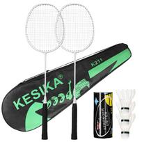 Treniruotės badmintono raketės shuttlecock rinkinys Kūno lavinimas Pratimai Sporto įranga Geležies lydinys žalia