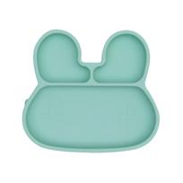 We might be tiny silikoninė prilimpanti lėkštė Bunny Mint