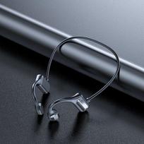 Belaidė Bluetooth ausinė neįeina į ausies judesį, garso perdavimas juoda