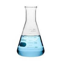 Aukštai temperatūrai atspari daugkartinė atvira laboratorinė kūginė kolba su svarstyklėmis 500ML