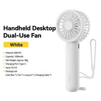 Essager Mini Handheld Small Fan USB Charging Portable 3 Speed High Wind Desktop Office Travel Pocket Fan Outdoor Cooling Fans balta