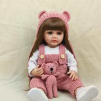 Reborn Baby Doll 55 cm žaislai, visiškai klijai gali patekti į vandens lėlės, modeliavimas mergaitėms, žaislai Reborn Baby Doll 55cm