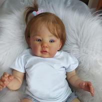 50 cm Reborn kūdikis lėlė 3D tapyta oda lėlė su tikroviškai rankomis implantuotais plaukais lėlės žaislas vaikams dovana 50cm Cloth Body Doll