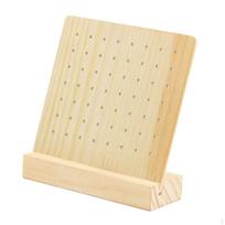 Medinis pegboard stendas papuošalų laikiklis organizatorius auskarams pardavimui 132 Holes