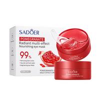 SADOER Granatų spindesio daugiafunkcinis maitinamasis paakių maskas, maitinamasis paakių pleistras 80g（60PCS/30pairs）