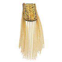 Shoulder Epaulette Charming Ornamental Accessories Tassel Chain Decorate Shiny Shoulder Tassels Handmade Epaulet sidabras