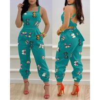 Moteriškos Laisvos Dungarees Laisvos Ilgos Kišenės Šliaužtinukai Jumpsuit Pants Kelnės XXL