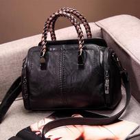 Odinės rankinės Crossbody Krepšiai moterims Pečių krepšys Senovinė moteriška rankinė black
