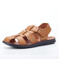 Odiniai vyriški sandalai Patogūs lengvi retro stiliaus sandalai Vasariniai vyriški batai 40