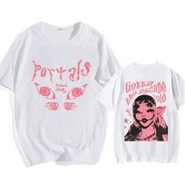 Melanie Martinez Portals Tour Vyriški drabužiai Pavasario ir vasaros marškinėliai Retro Anime marginti marškinėliai Poros Viršutinės gatvės aprangos estetika XS balta