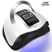 SUN X11 MAX Profesionali nagų džiovinimo lempa manikiūrui 132W Nagų gelio lako džiovintuvas su automatiniu jutikliu UV LED nagų lempa us