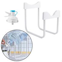 Butelių vandens stovas Butelių laikiklis Galonų talpyklos stovas Dozatorius Height 29CM white