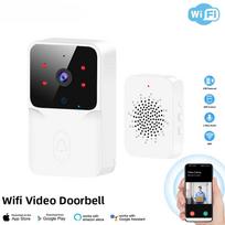 „WiFi“ vaizdo skambutis belaidė HD kamera IR signalizacija, apsauga išmaniųjų namų durų skambutis „WiFi“ domofonas namams balta