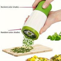1pc Manual Grinder Spice Mill Parsley Shredder Chopper Vegetable Cutter Coriander Mincer Chili Kitchen Tools žalia