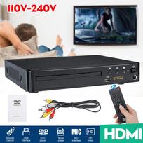 HD DVD grotuvo palaikymas USB prievadas LCD DVD grotuvas Kompaktiškas regionas Stereo Video MP4 MP3 CD USB nuotolinio valdymo pultas, skirtas televizoriui namuose juoda