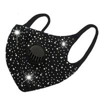 CAST Diamond pralaidi burnos kaukė Unisex veido apsauginė kaukė Daugkartinė plaunama black