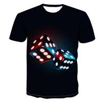 Laisvalaikio marškinėliai vyrams Retro raidžių stiliaus vasariniai marškinėliai vyrams Streetwear 3D spausdinti marškinėliai Madingi apvalios apykaklės trumpomis rankovėmis viršutiniai drabužiai S black