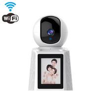 Vaizdo skambučių išmanioji „Wi-Fi“ kamera su 2,8 colio IPS ekranu HD 1080P skambinimas vienu klavišu IP kamera dvipusis vaizdo pokalbis belaidė naktinio matymo kamera 【WIFI】Only Camera juoda/balta