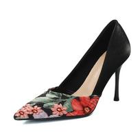 madingos moteriškos aukštakulnės basutės madingos smailianosės negilios basutės moteriai banketo vestuvinės suknelės vakarėlio ponios laisvalaikio batai 34 juoda