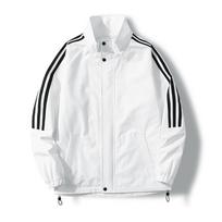 Spring New Men's and Women's Same Sports Jacket Three Bars Casual Jacket Versatile Coat Clothes 3XL juoda