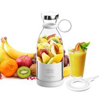 Nešiojamas mini greitas trintuvas, 350 ml sulčiaspaudės puodelis su belaidžiu įkrovimu, 4 peiliukais kokteilių pieno kokteilių sultims kūdikių maistui balta