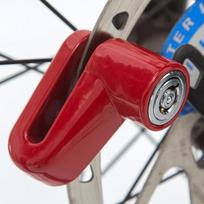 Motociklo Apsauga Apsaugos nuo vagystės Užraktas Motociklo Dviračio Mopedo Motorolerio Diskinio stabdžio Rotoriaus užraktas raudona