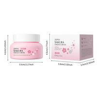 LAIKOU 60g Japonijos Sakura esencijos kremas Vyšnių žiedų veido kremas Drėkinantis, gerinantis sausumą ir šiurkštumą Veido odos priežiūra rožinė
