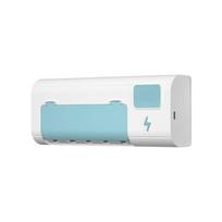 Smart Automatic Wall Mounted Toothbrush Sterilizer Toothpaste Dispenser Holder Toothpaste Squeezer mėlyna