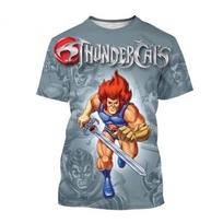 Thundercats 3D marškinėliai Vyriški Moteriški Šaunus Logotipas Retro Dizainas Laisvalaikio Anime Trumpomis Rankovėmis Vaikams Marškinėliai Dydis:2100-6XL S
