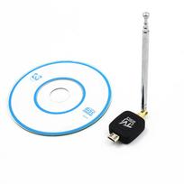 474–858MHz DVB-T TV imtuvas 75 omų skaitmeninės TV antenos įvestis Micro USB 2.0 TV imtuvas, skirtas Android mobiliojo telefono planšetiniam kompiuteriui juoda