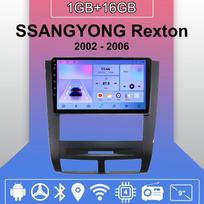 Android Carplay automobilinis radijas, skirtas SSANGYONG Rexton 2002–2006 daugialypės terpės grotuvo galvos blokas stereo GPS navigacija BT WIFI 2+32GB 1+16GB
