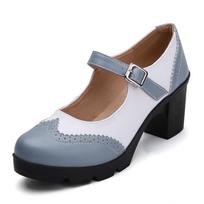 Madingi Nauji Moteriški Natūralios Odos Sagtis Dirželis Mary Jane Platforminiai Batai Moteriški Aukštakulniai Sukneliniai Batai Retro Moteriški Vestuviniai Batai 34