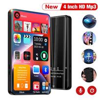 HD MP3 MP4 grotuvas Nešiojamas viso jutiklinio ekrano Bluetooth 5.2 Walkman 16GB Integruotas garsiakalbis Muzikos grotuvas FM radijo įrašymo el.knyga juoda
