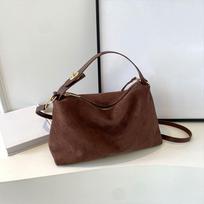 Moterims Suede Peties Rankinė Su Vidine Kišenė Crossbody Rankinė Reguliuojama Rankena Hobo Piniginė Užtrauktukas Sankabos Piniginė Darbui Kelionėms kava