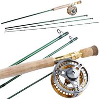 Muselinė meškerė Muselinė meškerė Žvejybos ritės kombinacijos anglies dioksido meškerykotis 7/8 pilnai metalinė meškerė 1pcs Fishing Rod