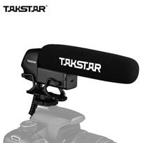 TAKSTAR SGC-600 kameroje esantis kondensatorius interviu mikrofonas mikrofonas Super kardioidinis 3 lygių stiprinimo valdymas juoda