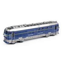 1:87 Imituotas lydinio traukinio lokomotyvo modelis, traukiamas atgal, transporto priemonės žaislinis garso žibintas raudona