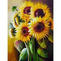 5D DIY Daimond Painting Pilnas apvalus Gręžtuvas Saulėgrąžų Aimond Siuvinėjimo Siuvinėjimo kryželiu rinkinio paveikslai 20X30CM raudona