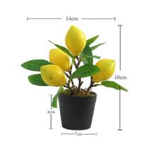 Dirbtiniai augalai Bonsai vaismedis vazonuose skirtas namams vestuvių kambario dekoras Gėlės netikri vaisiai vazoniniai augalai S
