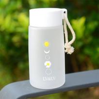 500 ml skaidrūs vandens buteliai Maži margutinio matinio vandens buteliai Mieli Kawaii plastikiniai vandens puodeliai su virve mergaičių kelionių arbatos puodeliui