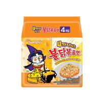 Samyang Four Cheeses Hot Chicken Skonis Ramen maišelyje 145g (4 vnt) #1PACK
