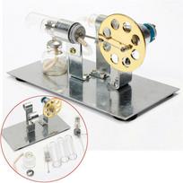 Juokingi „pasidaryk pats“ mini „Stirling“ variklis, variklis, mokomasis garo jėgos žaislas, elektros energija, mokomasi žaislai vaikams, suaugusiems Stirling Engine Kit
