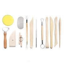 13vnt keramikos molio įrankiai Keramikos molio skulptūrų rinkinys keramikos modeliavimo drožybos įrankis Dovana 13pcs Set