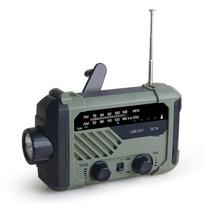 Skaitmeninis FM AM radijo lauko avarinis žibintas saulės rankinio švaistiklio radijo žibintuvėlis LED skaitymo lemputė SOS žalia