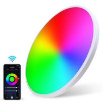 C110-120V 24W Intelliegnt 84LED lubų šviestuvas BT / belaidžio ryšio režimas Tuya telefono programa ir US Plug red