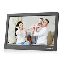 Andoer 10 colių platus LCD ekranas skaitmeninis nuotraukų rėmelis 1024 * 600 didelės raiškos elektroninė nuotrauka US Plug juoda